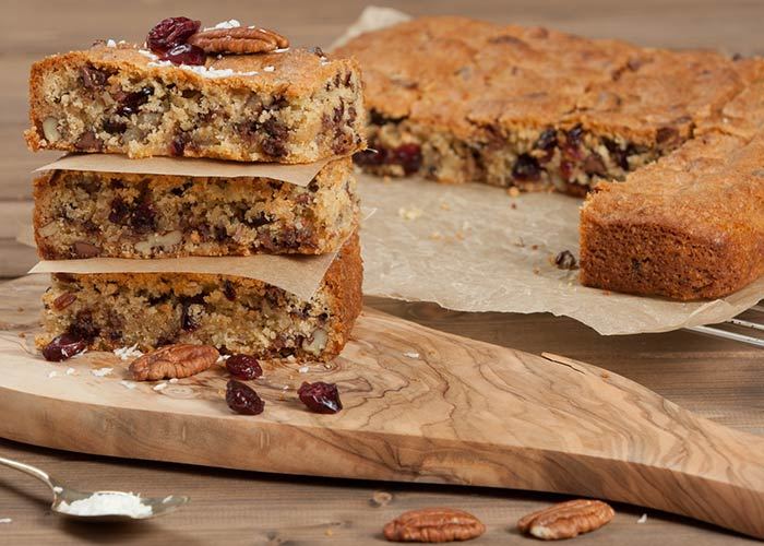 Cranberry pecan bars, one of the afternoon treats at Bent Creek Lodge